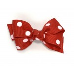 Red Polka Dots Bow - 3 inch